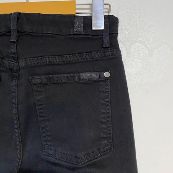7 for all mankind The High Waist Women's Black Skinny Jeans Size 27 - Picture 9 of 10